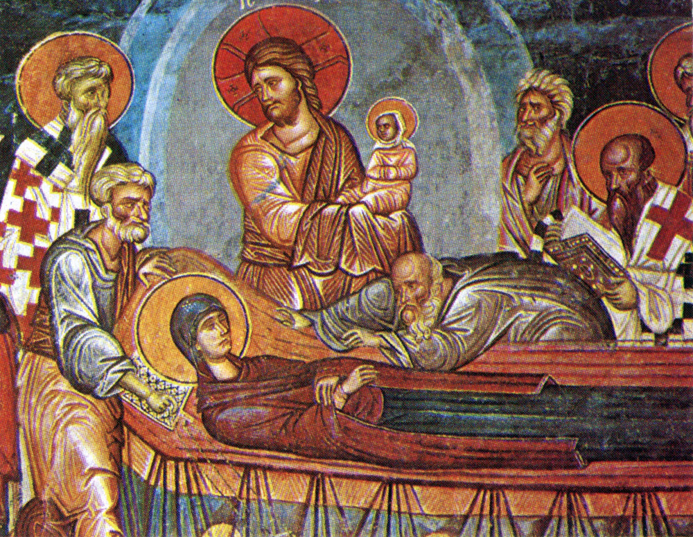 Манастир Св. Никита »Успение на Богородица« (XIV в.), фреска