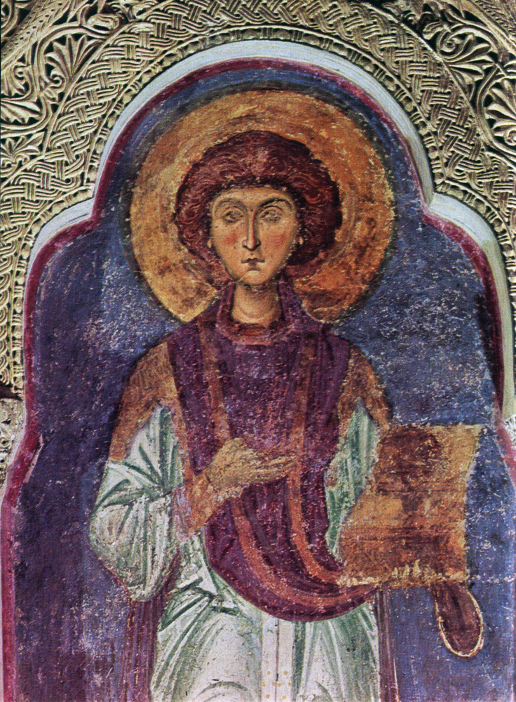 Манастир Св. Пантелејмон, »Св. Пантелејмон« (XII в.) фреска