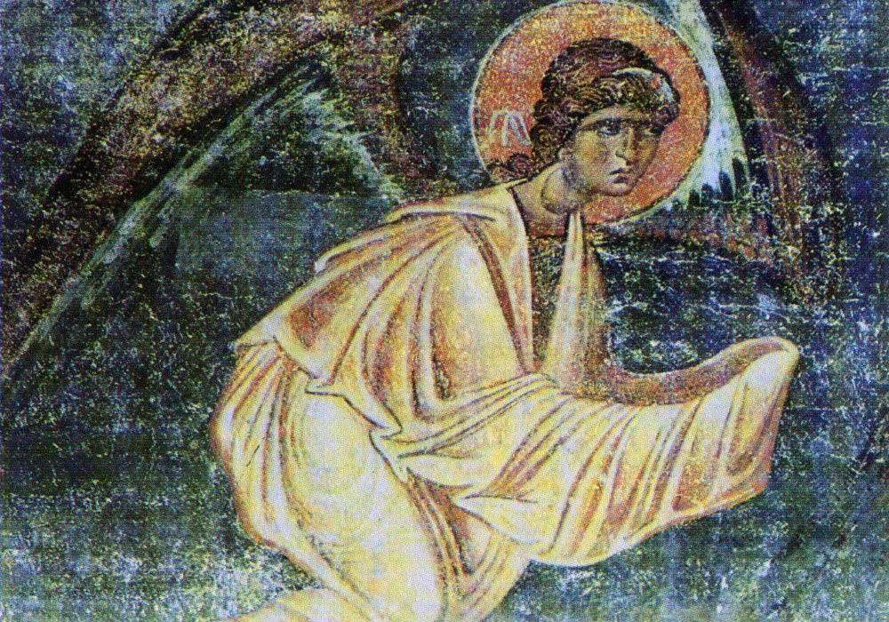 Охрид - црква Св. Софија (XI в.), »Ангел од фризот«, фреска